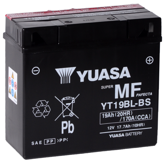 Baterie moto Yuasa AGM 12V 19Ah (YT19BL-BS)