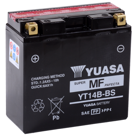 Baterie moto Yuasa AGM 12V 12Ah (YT14B-BS)