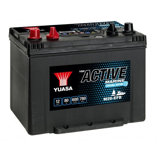 Baterie auto Yuasa 12V 80Ah (M26-EFB)